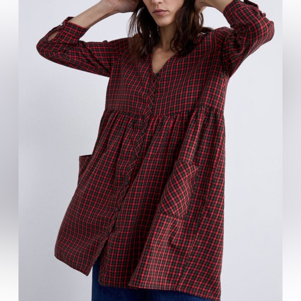 ZARA mini check dress